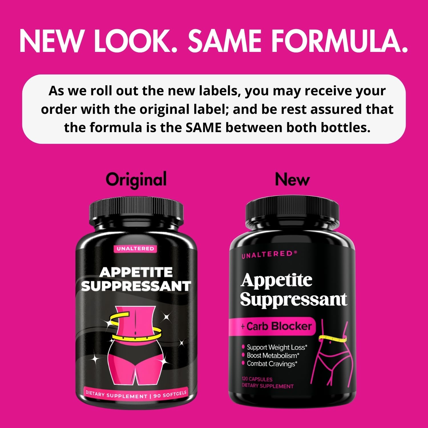UNALTERED Appetite Suppressant for Women - Combat Cravings, Bloating, & Support Weight Loss UNALTEREDBuy Supplements Australia