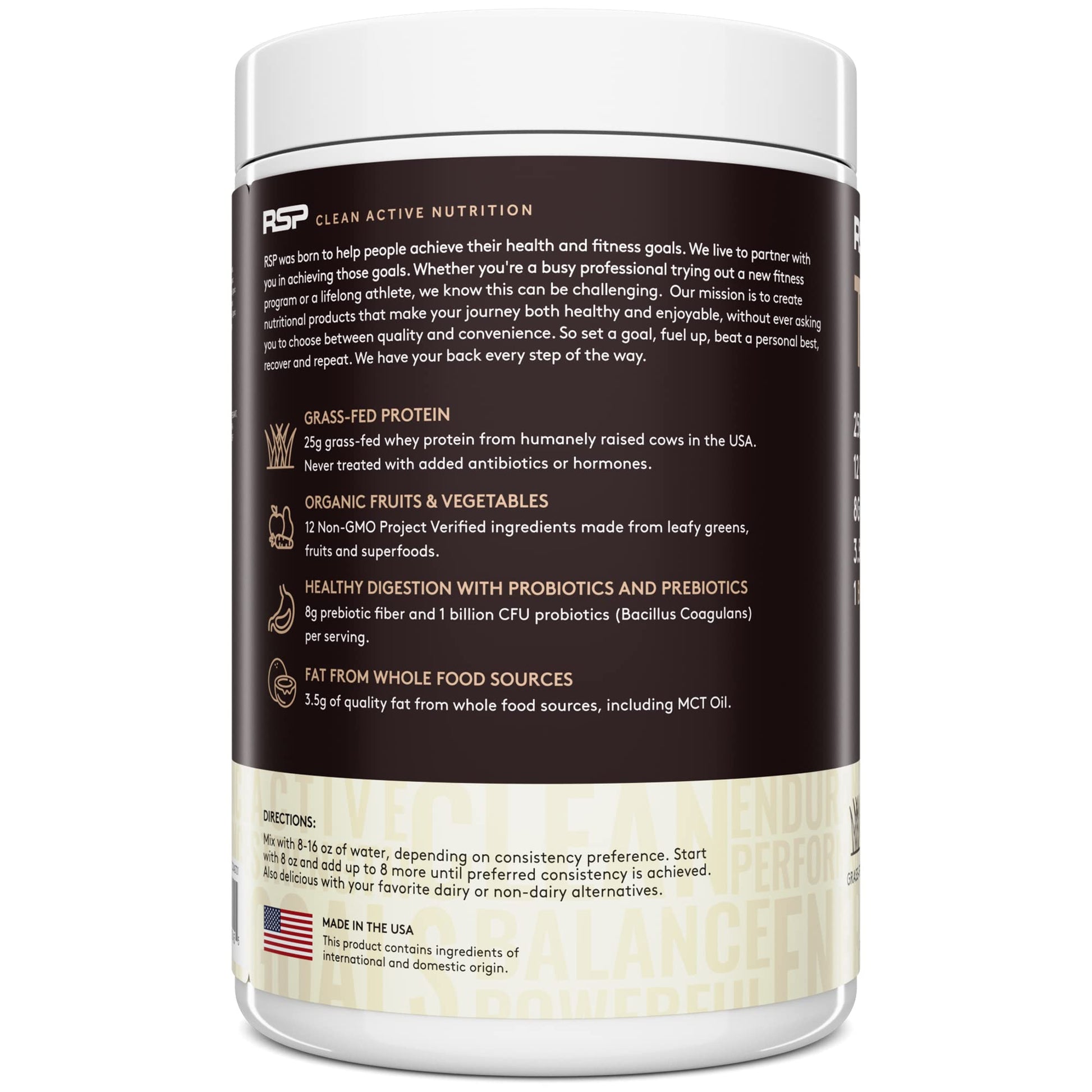 RSP NUTRITION TRUEFIT Protein Powder Meal Replacement Shake, 4.32 LB, Chocolate RSP NUTRITIONBuy Supplements Australia