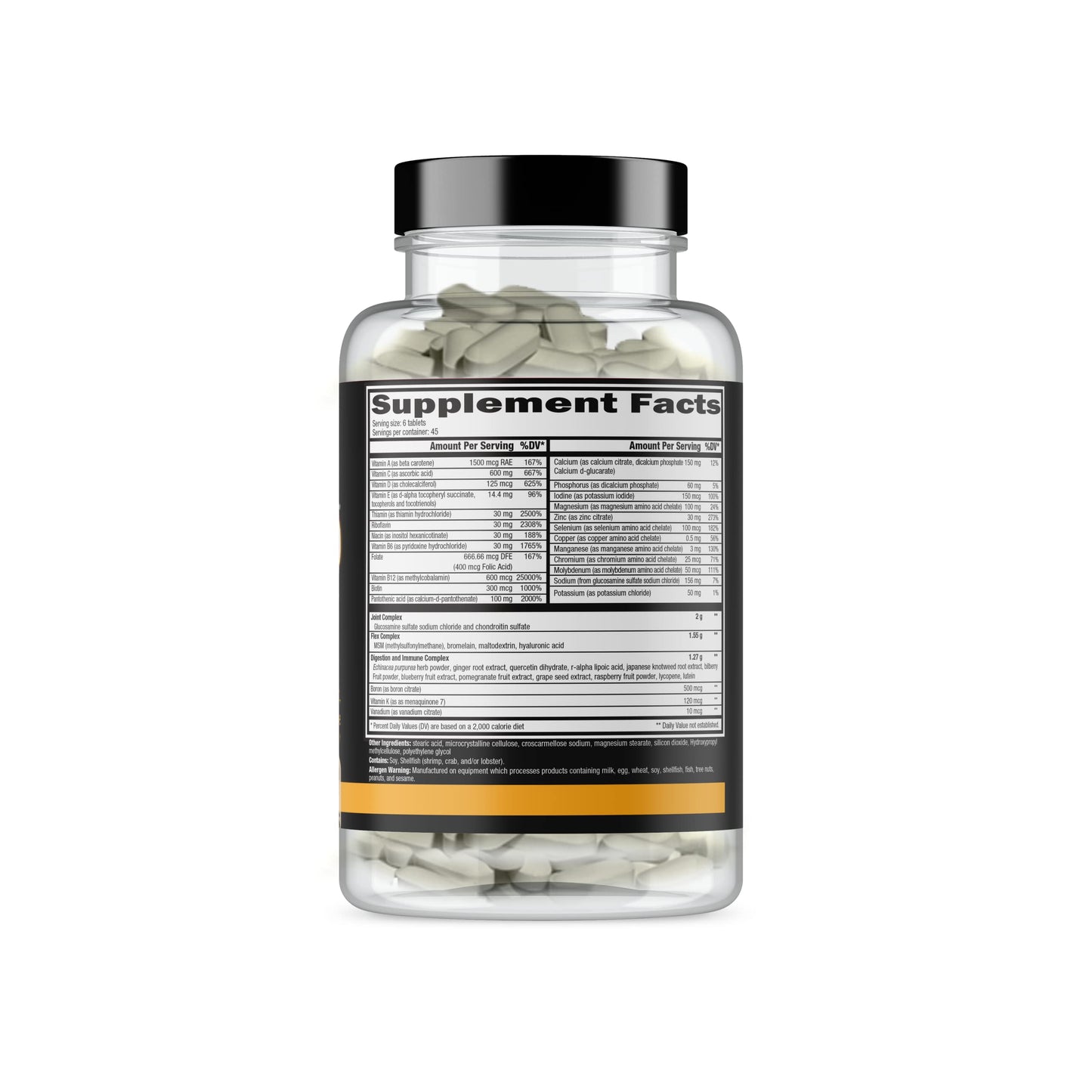 CONTROLLED LABS Orange Triad Daily Multivitamin, Iron Free Sports Supplement for Workout, Digestion, Immune, and Joints, 45 serv - Tablets (270 Count (Pack of 1)) CONTROLLED LABSBuy Supplements Australia