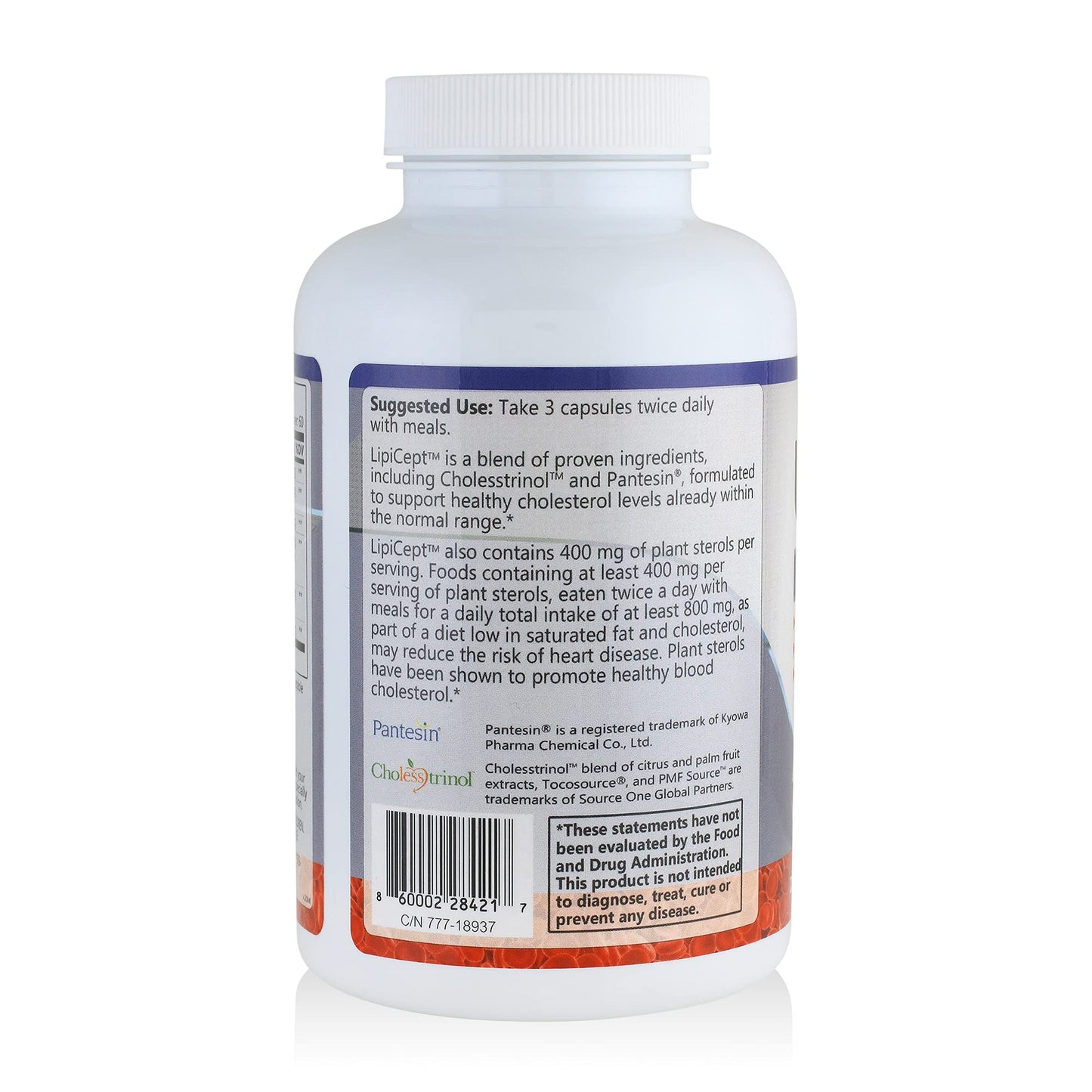 HCP Formulas - LipiCept - Natural Cholesterol Support Formula with Plant Sterols - Maintain Healthy Cholesterol Levels Already Within a Normal Range - Vegetarian - Dietary Supplement - 180 Caps HCP FormulasBuy Supplements Australia