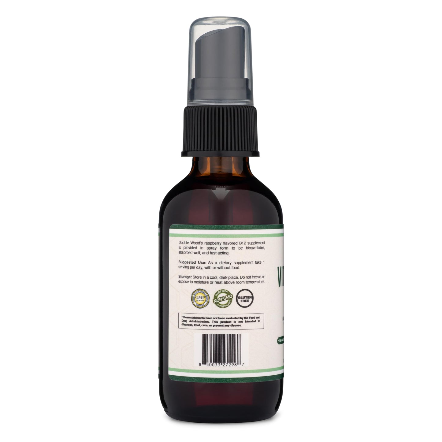 Vitamin B12 Sublingual Spray (2 Spray Dose of Vitamin 12 1000mcg, 3 Spray Serving Size Double Wood SupplementsBuy Supplements Australia