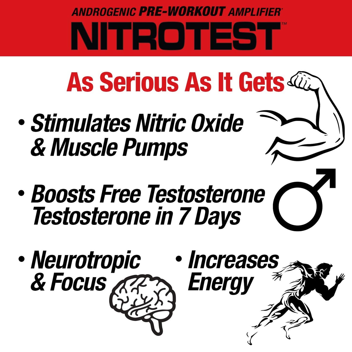 MuscleMeds Nitrotest Pre-Workout Supplement Drink, Boost Nitric Oxide, Testosterone MuscleMedsBuy Supplements Australia