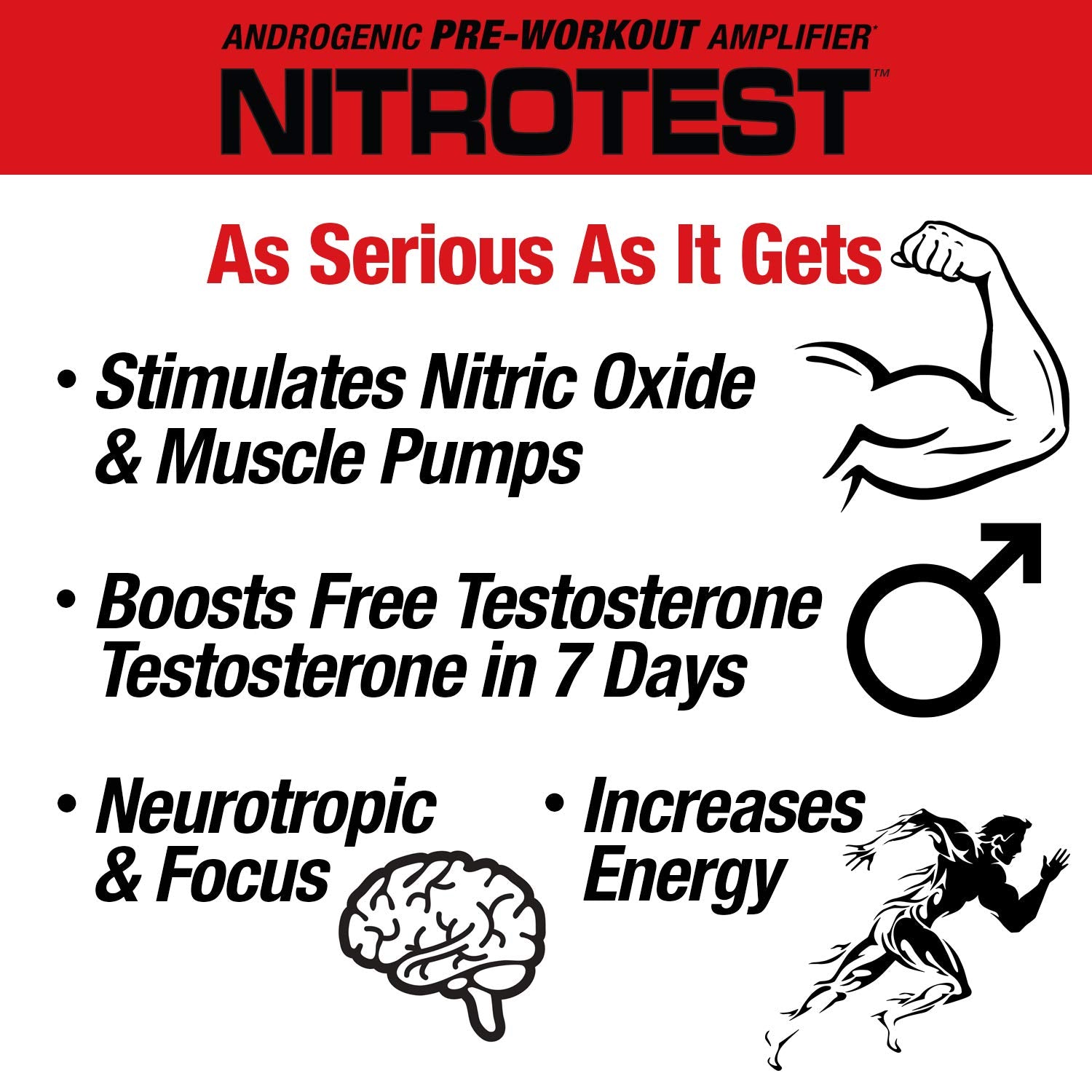 MuscleMeds Nitrotest Pre-Workout Supplement Drink, Boost Nitric Oxide, Testosterone MuscleMedsBuy Supplements Australia