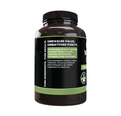 PURE ORIGINAL INGREDIENTS Willow Bark Extract (365 Capsules) No Magnesium Or Rice Fillers, Always Pure, Lab Verified PURE ORIGINAL INGREDIENTSBuy Supplements Australia