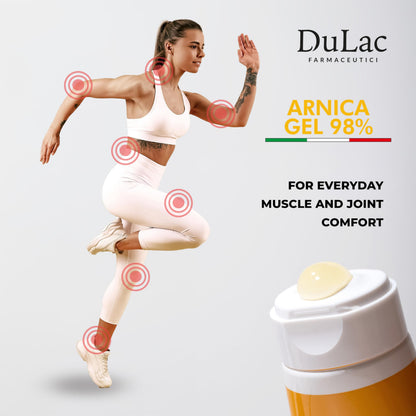 Dulac Arnica Body Massage Gel – Water-Based Cosmetic Massage Gel with Arnica Montana, Fast-Absorbing Lightweight Texture, Non-Greasy Feel, Dermatologically Tested, 1.7 Fl Oz DULÀC FARMACEUTICI 1982Buy Supplements Australia