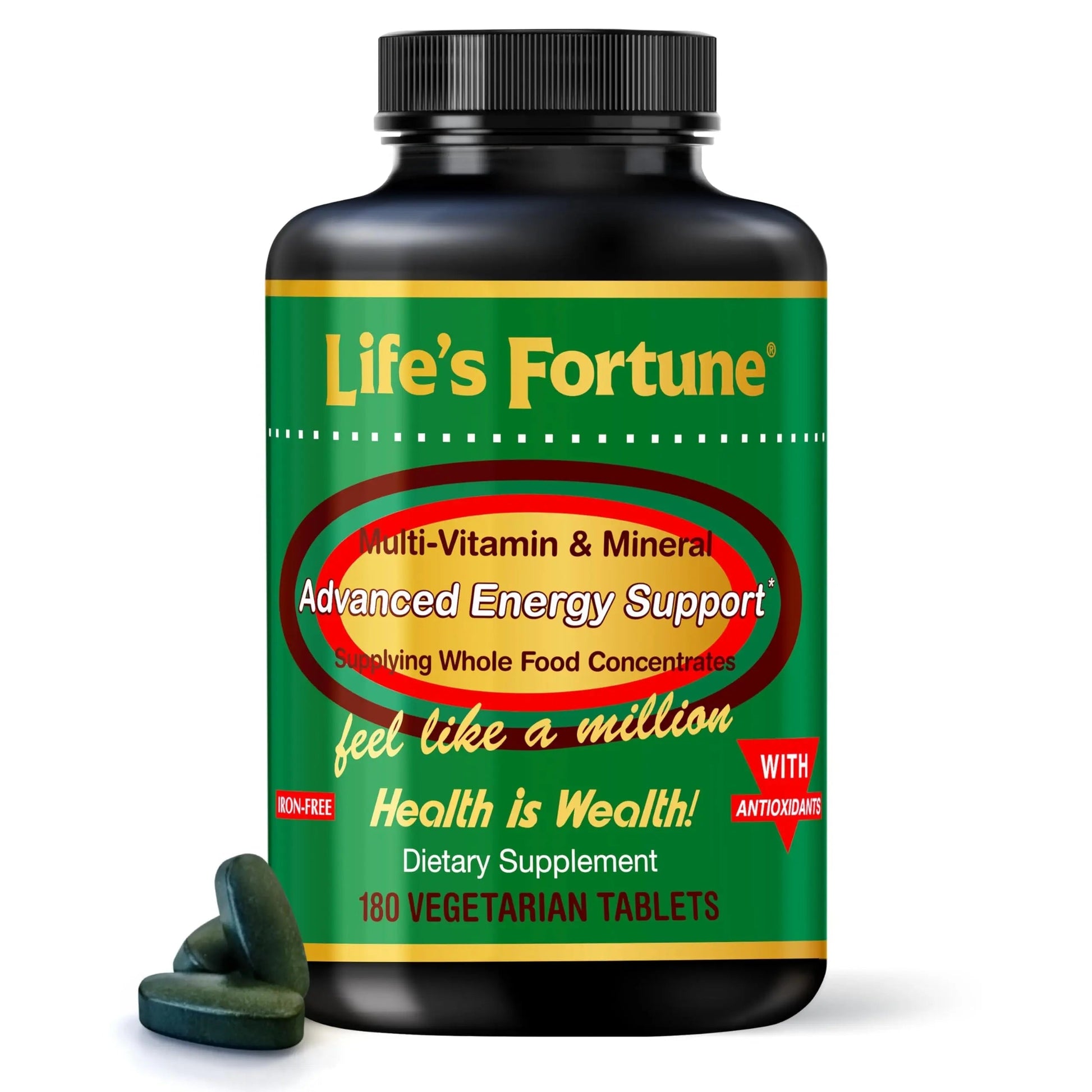 Life's Fortune Multivitamin & Mineral Supplement, Daily Natural Energy Source for Men & Women, with Superfood Greens Life's FortuneBuy Supplements Australia