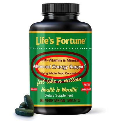 Life's Fortune Multivitamin & Mineral Supplement, Daily Natural Energy Source for Men & Women, with Superfood Greens Life's FortuneBuy Supplements Australia