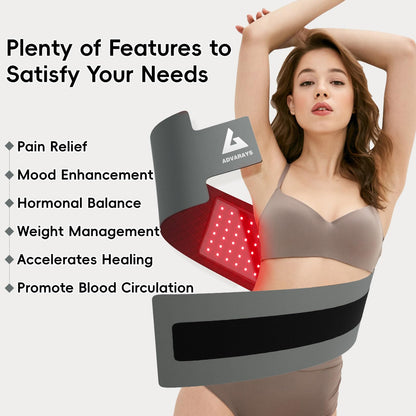 Red Light Therapy Infrared Belt: Pain Relief Body Pad 100 LEDs Red Light Therapy Belt ADVARAYSBuy Supplements Australia
