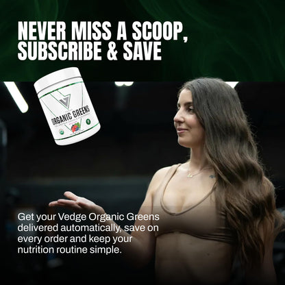VEDGE Nutrition Organic Greens - Vegan Plant-Based Greens Superfood Powder - Drink Mix for Energy, Antioxidants & Recovery - Full Spectrum Greens for Athletes - 30 Servings - Mixed Berry Flavor VEDGEBuy Supplements Australia