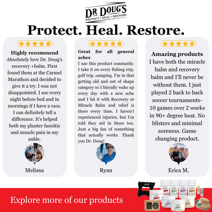 Dr. Doug's Recovery Balm – Organic Arnica & Magnesium Topical Rub – Soothing Support Lotion for Active Muscles, Joints, & Skin – Dermatologist Approved, Handmade in USA, Organic 2 oz Twist-Up Stick Dr. Doug'sBuy Supplements Australia