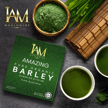 IAM Amazing Pure Organic Barley Powder Drink Barley Green Natural Blend XLXZHYFBuy Supplements Australia