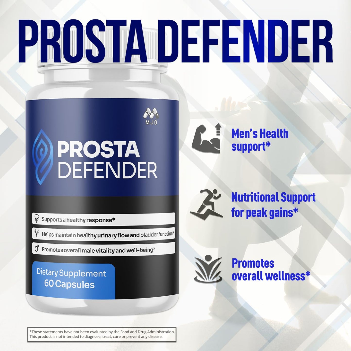 (3 Pack) Prosta Defender Capsules, Official Prostadefender Pills with All Natural Ingredients, Advanced Overall Health and Wellness Supplement, Natural Maximum Strength Vitamin Formula (180 Capsules) MJOBuy Supplements Australia