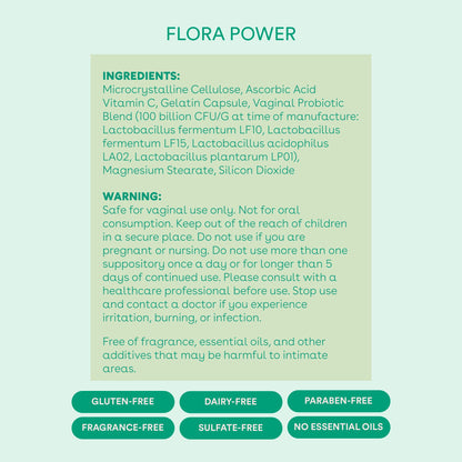 Love Wellness Flora Power & Good Girl Probiotics | Vaginal Suppositories & Prebiotics for Women Love WellnessBuy Supplements Australia