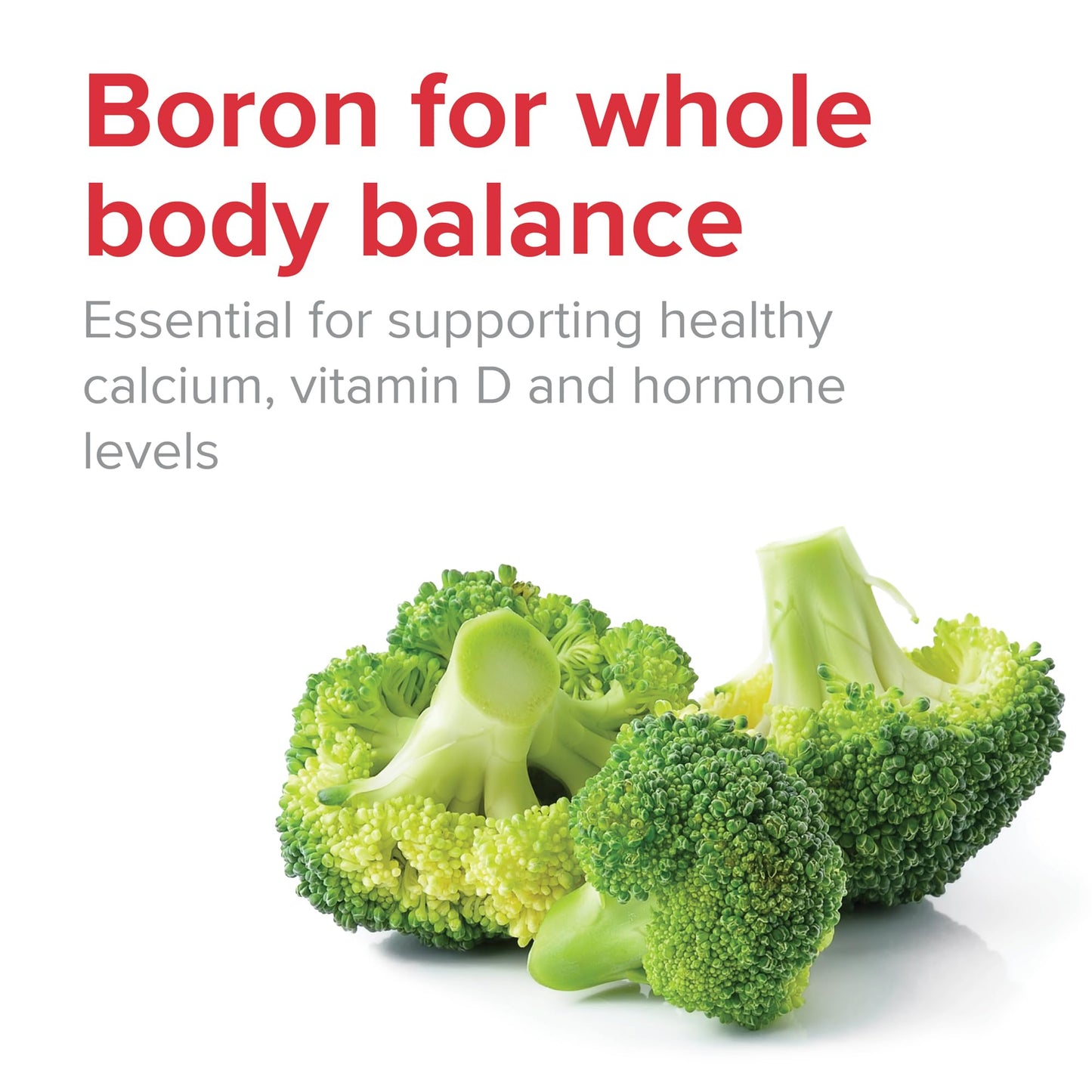 Vibrant Health - Super Natural Boron, Support for Healthy Joints, Hormone Levels, and Connective Tissue with Calcium Fructoborate and Broccoli Powder, Gluten Free, Vegetarian, Non-GMO, 60 Count Vibrant HealthBuy Supplements Australia