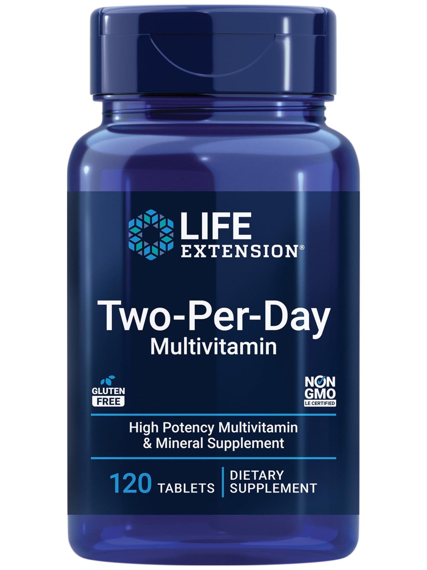 Life Extension Two-Per-Day Multivitamin - Packed with Over 25 Vitamins, Minerals & Extracts -Vitamins B6, C, D - Zinc - Two-Month Supply