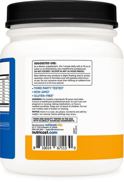 Nutricost Pre-X Xtreme PreWorkout Powder Complex, Peach Mango, 60 Servings, Vegetarian NutricostBuy Supplements Australia