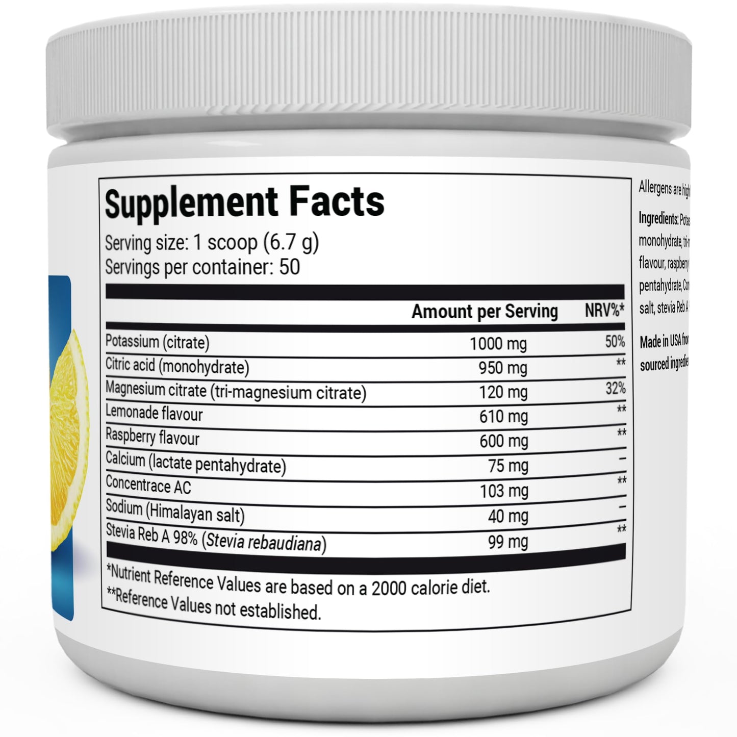 Dr. Berg Electrolyte Powder - Electrolyte Drink Supplements with 1000mg Potassium Dr. Berg NutritionalsBuy Supplements Australia