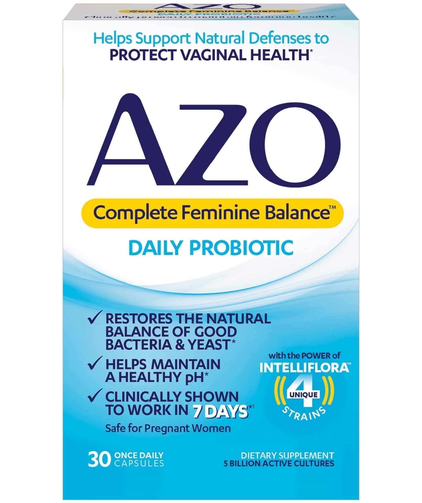 AZO Complete Feminine Balance Daily Probiotics for Women, Clinically Proven & D Mannose Urinary AZOBuy Supplements Australia