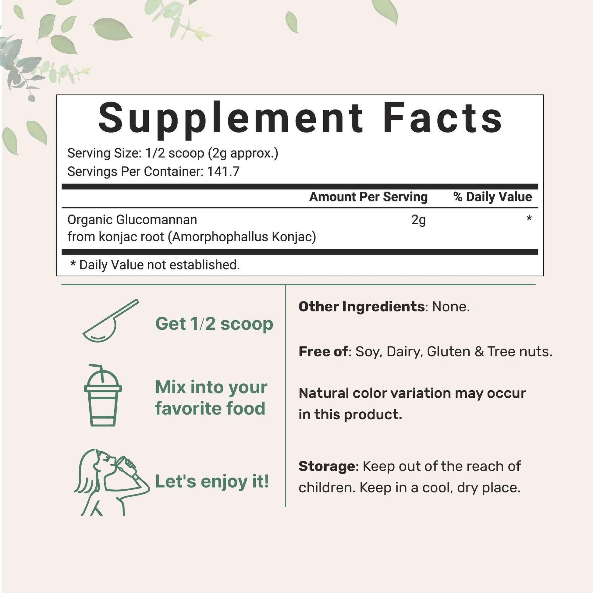 Organic Glucomannan Konjac Root Powder (Konjac Gel Powder), 10 Ounce, Soluble Fiber & Prebiotics Micro IngredientsBuy Supplements Australia