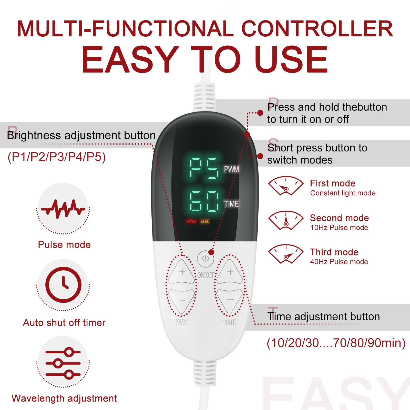 Red Light Therapy Pad 38 * 23.6 in - Red Light Therapy Body, 400 LEDs Using 660nm Red Light RutollmitBuy Supplements Australia