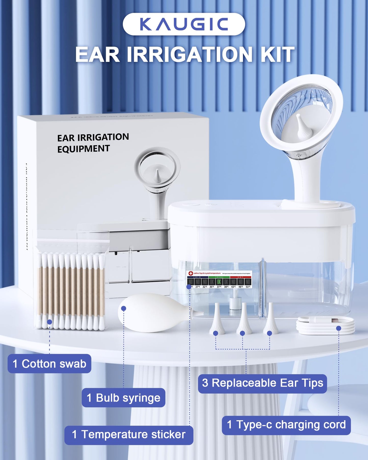 Water Powered Ear Cleaner, Ear Wax Removal Kit with Sewage System KAUGICBuy Supplements Australia