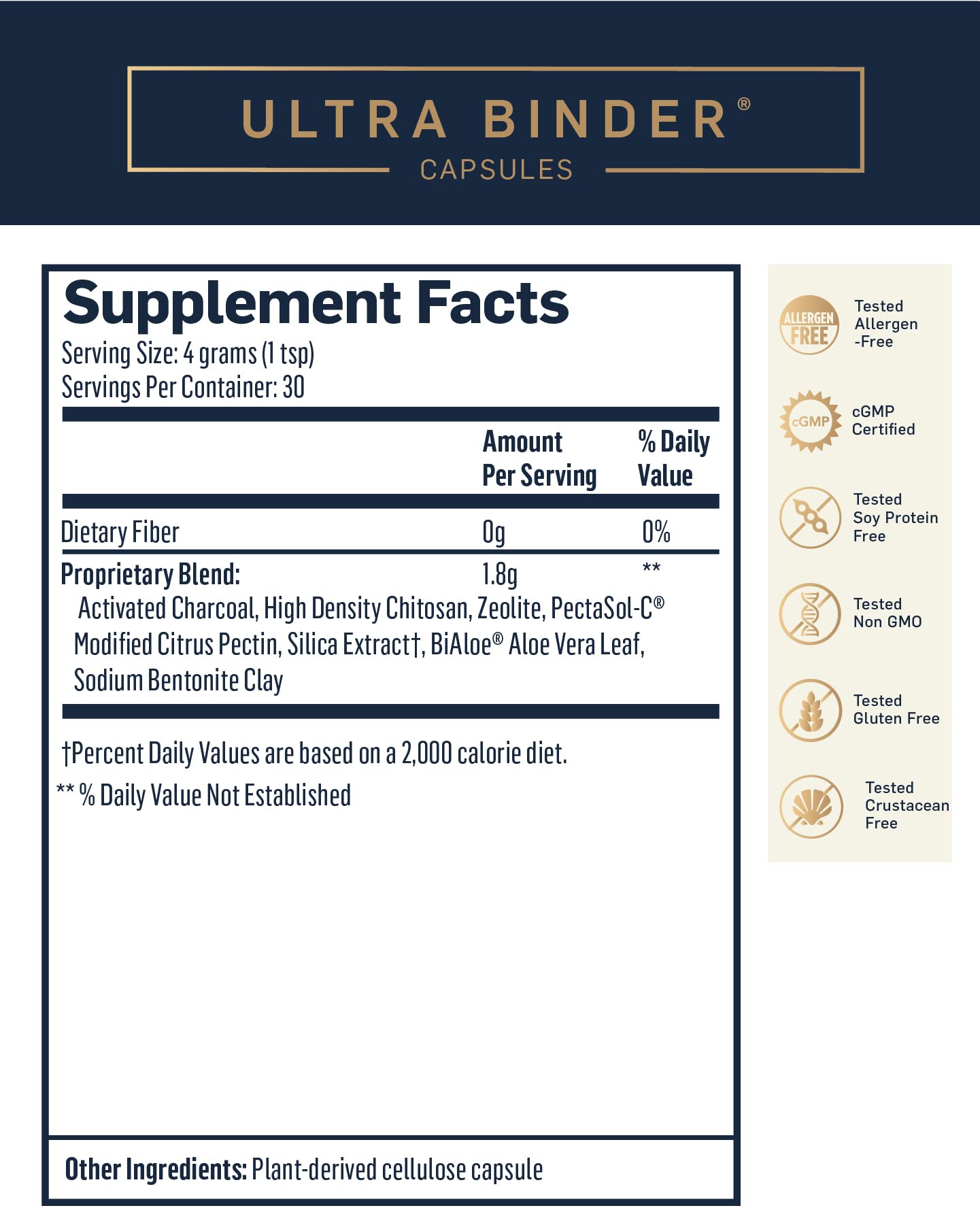 Quicksilver Scientific Ultra Binder - Multi Toxin Binder with Bentonite Clay Powder Quicksilver ScientificBuy Supplements Australia