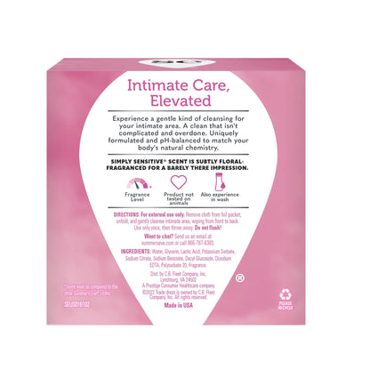 Summer's Eve Feminine Cleansing Wipes, Simply Sensitive, 16 Count, 3 Pack Summer's EveBuy Supplements Australia