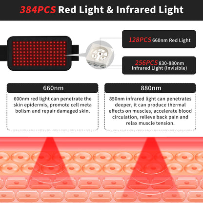 Red Light Therapy Belt, Infrared Light Therapy Wrap, 384PCS Red Light &Infrared Light HaSoCareBuy Supplements Australia