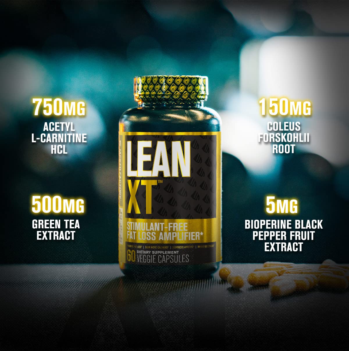 Lean-XT Caffeine Free Fat Burner - Non Stim Weight Loss Supplement, Appetite Suppressant Jacked FactoryBuy Supplements Australia