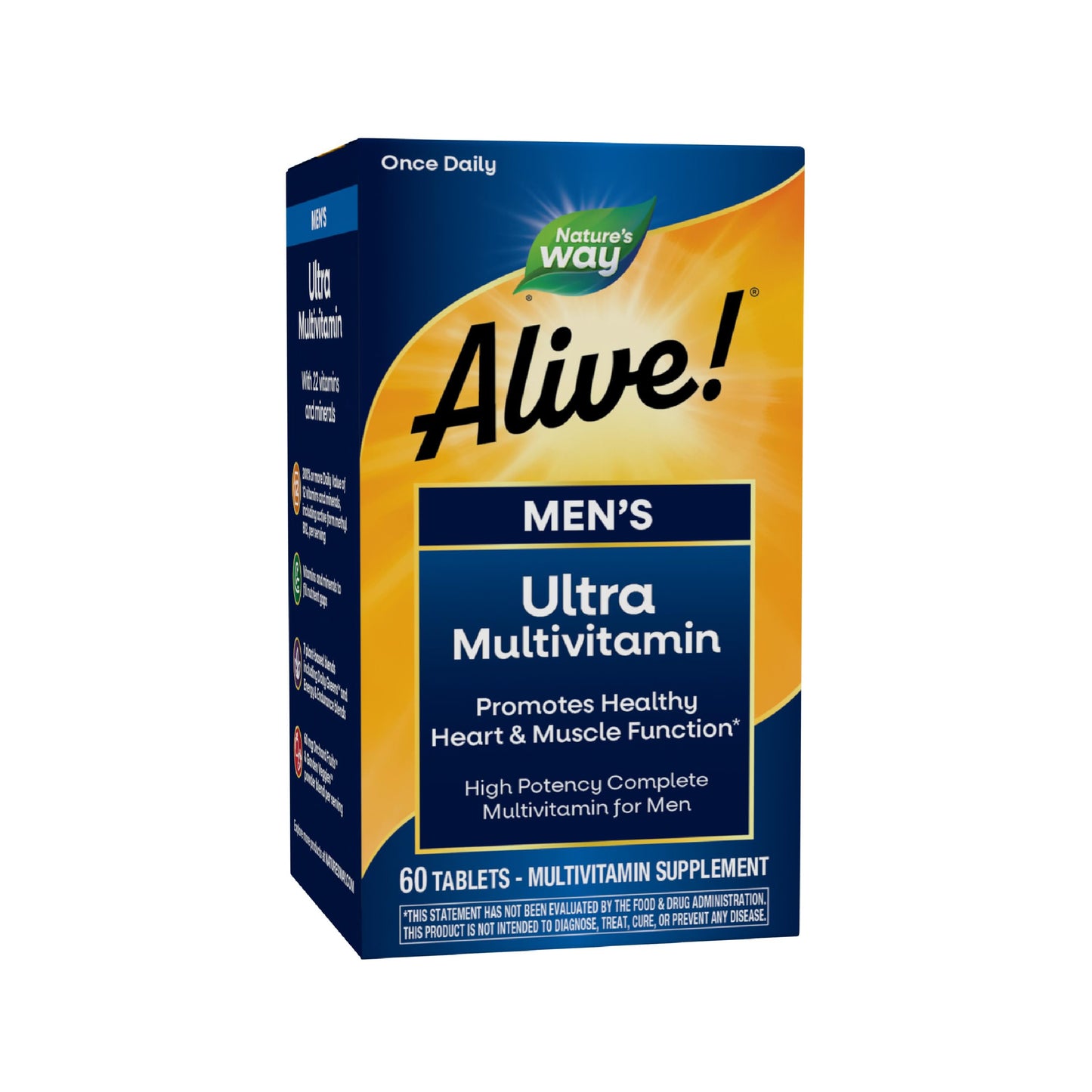 Nature's Way Alive! Men's Daily Ultra Multivitamin, High Potency Formula, Promotes Heart & Muscle Function Nature's WayBuy Supplements Australia