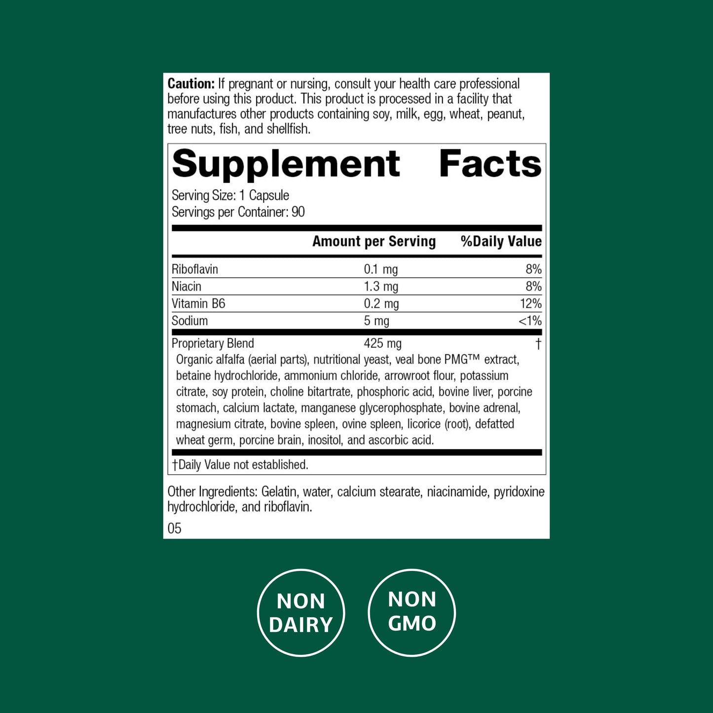 Standard Process Ostarplex - Dietary Supplement for Connective Tissue Health - Aids Liver Health & Function - Contains Vitamin B6 - Non-Dairy - 90 Capsules (90 Servings) Standard Process Inc.Buy Supplements Australia