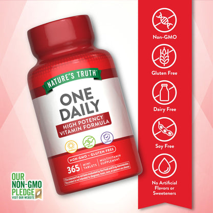 Nature's Truth One Daily Multivitamin for Men and Women | 365 Mini Tablets | Non-GMO & Gluten Free Supplement Nature's TruthBuy Supplements Australia