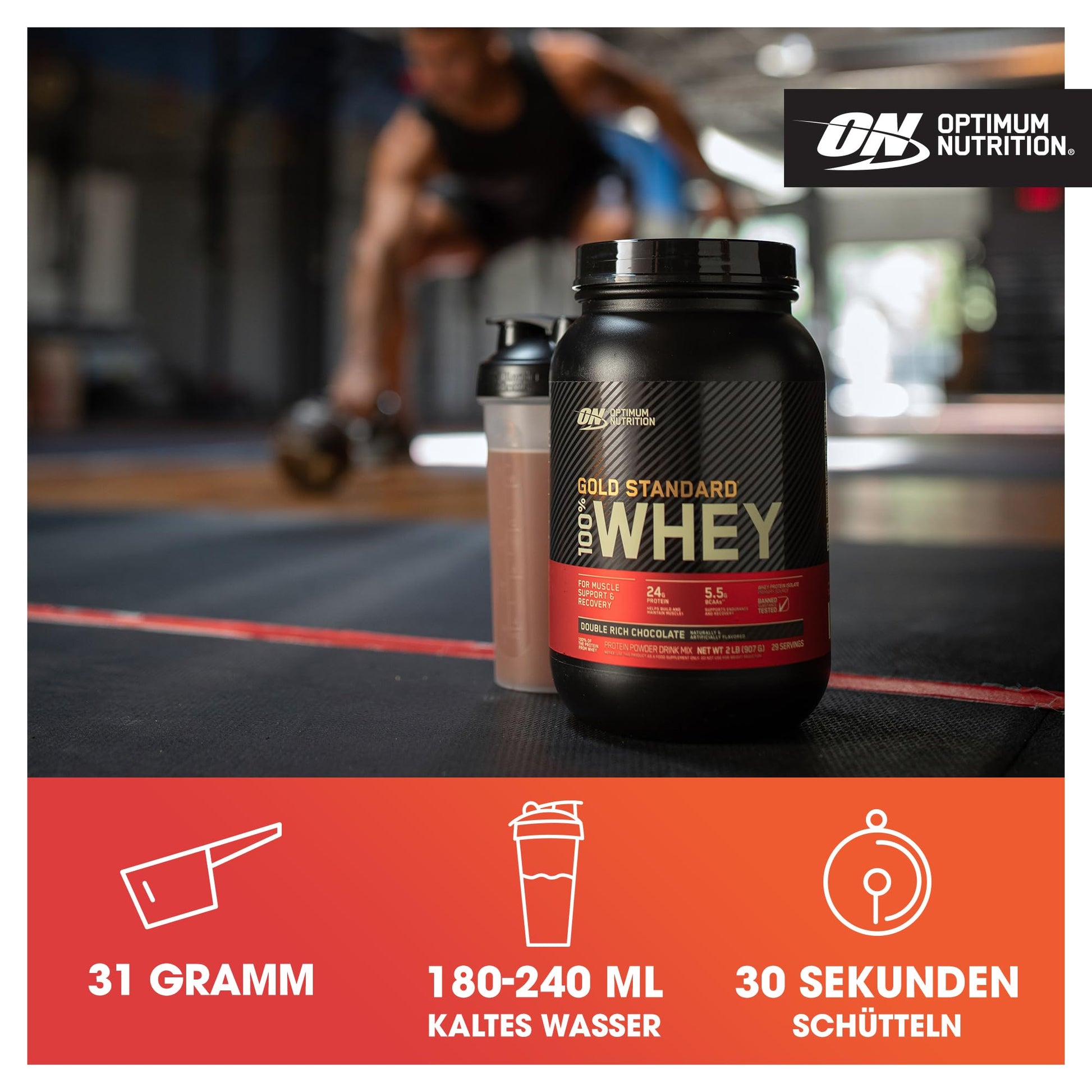 Optimum Nutrition Gold Standard 100% Whey Protein Powder, Banana Cream, 5 Pound Optimum NutritionBuy Supplements Australia