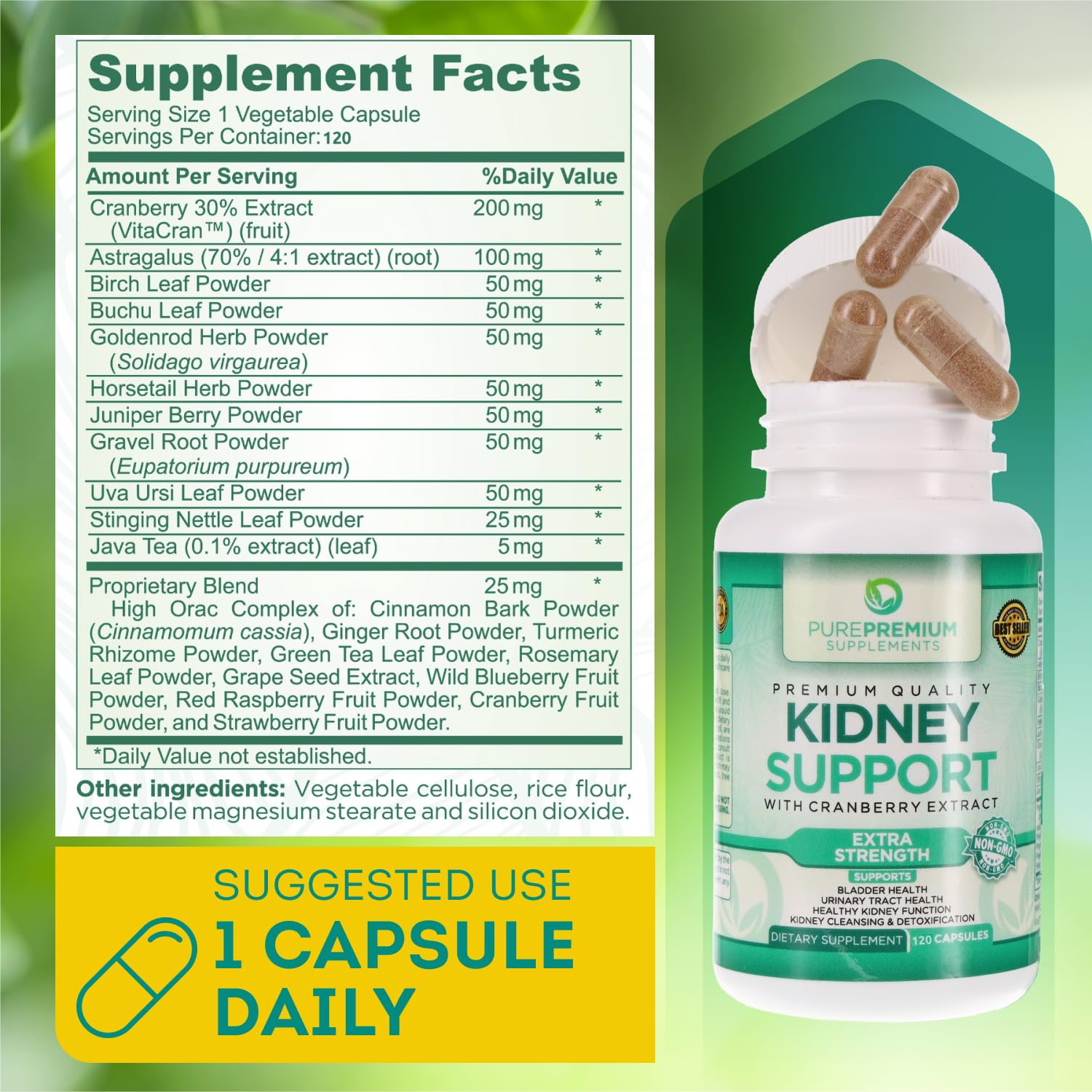 PurePremium Kidney Support Supplement for Men and Women - with Cranberry Extract PurePremium SupplementsBuy Supplements Australia