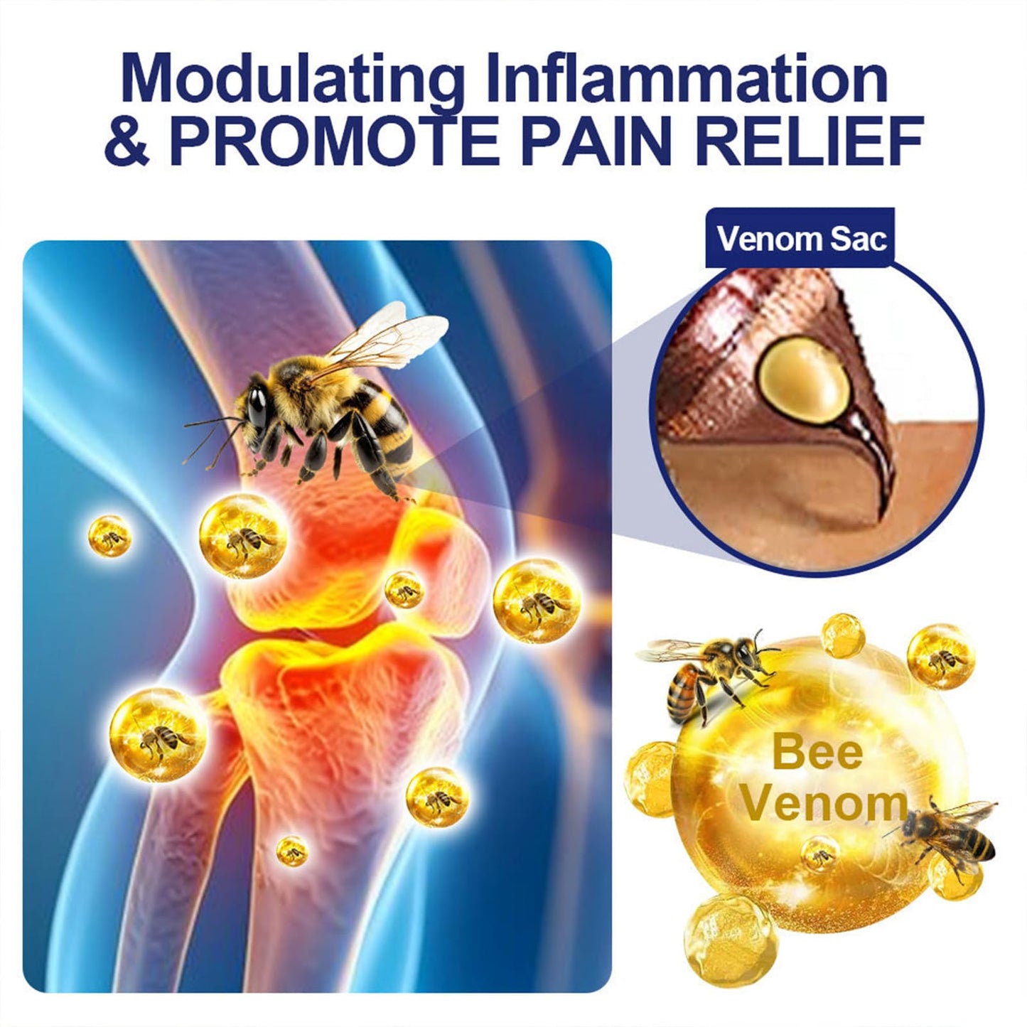 Luhaka Botulinum Toxin & Bee Venom Pain-Relief Bone Healing Cream,Bee Venom Cream,Effectively improve joint mobility (1PC) LuhakaBuy Supplements Australia