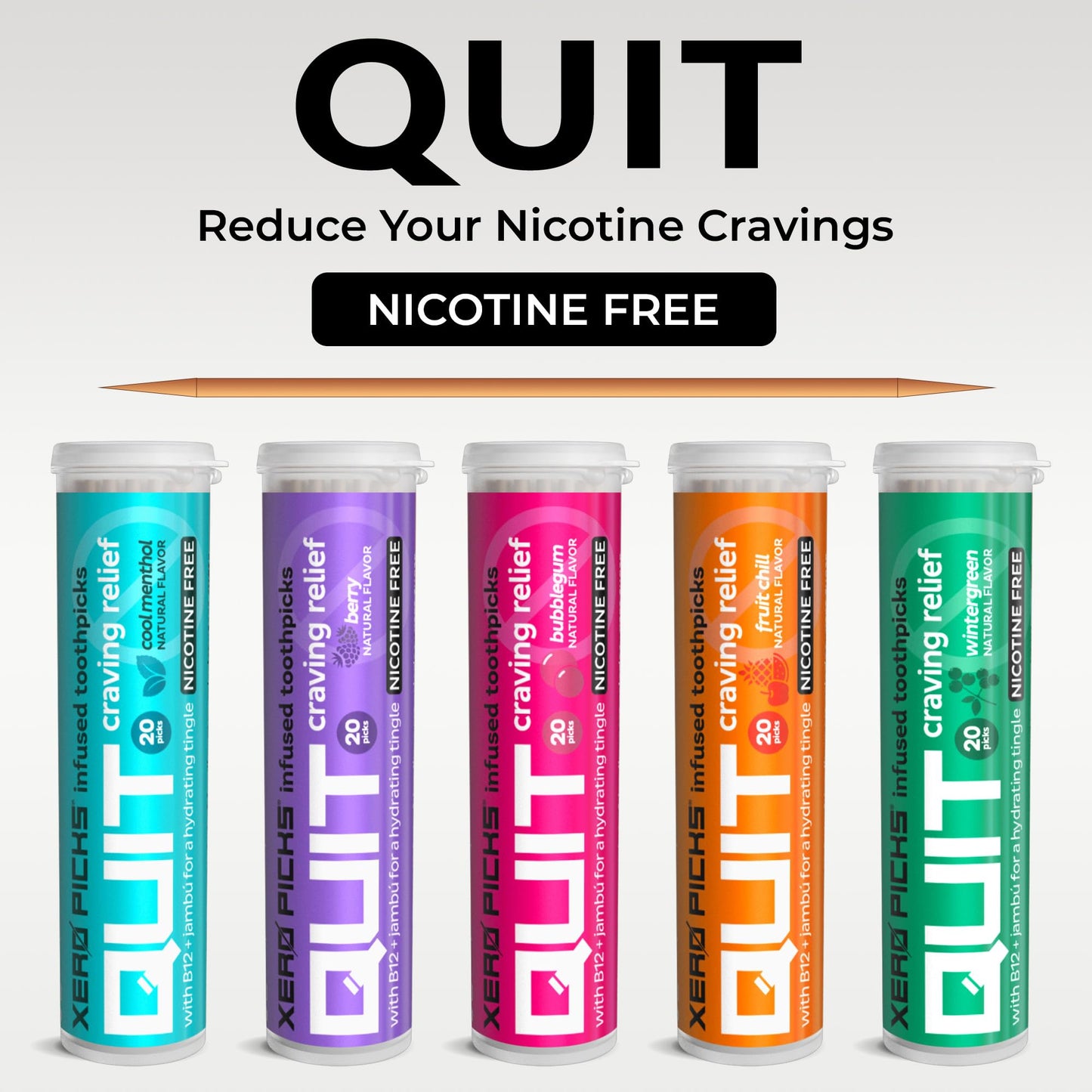 Xero Picks Infused Flavored Toothpicks to Help Quit Smoking - Nicotine Xero PicksBuy Supplements Australia