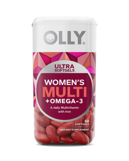 OLLY Ultra Women's Multi Softgels & Ultra Strength Hair Softgels, Supports Hair Health, Biotin, Keratin, Vitamin D, B12, Hair Supplement, 30 Day Supply - 30 Count OLLYBuy Supplements Australia