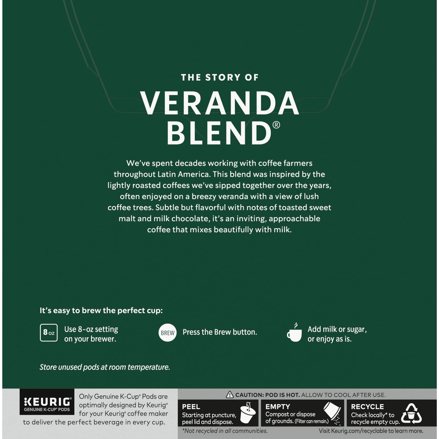 Starbucks Veranda Blend Coffee K-Cups,4/24 Pack-96 K-Cups StarbucksBuy Supplements Australia