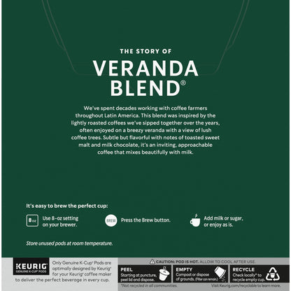 Starbucks Veranda Blend Coffee K-Cups,4/24 Pack-96 K-Cups StarbucksBuy Supplements Australia