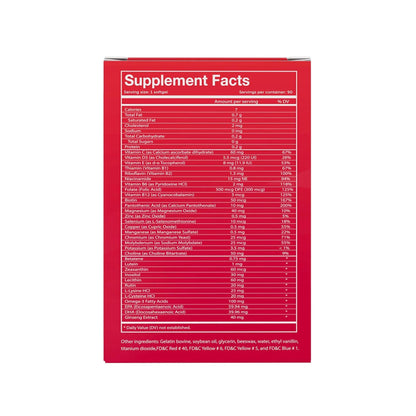 Vivioptal Active, 90 Softgels, Ginseng & Omega 3, Multivitamin & Multimineral, Gluten Free, German Formula Vivioptal Vitamins