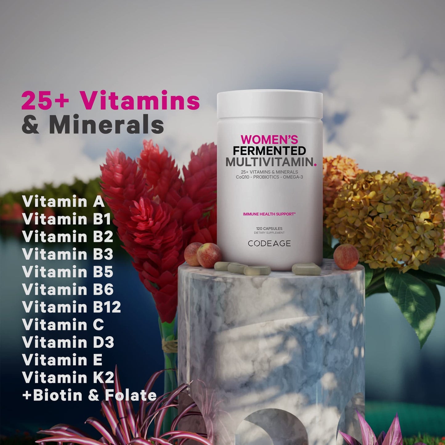 Codeage Immune Support Bundle Multivitamin for Women + Multivitamin for Teens CodeageBuy Supplements Australia