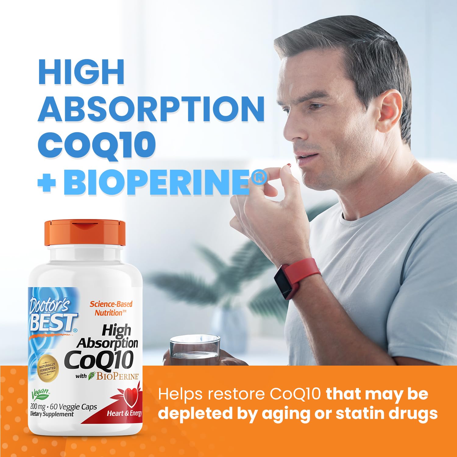 Doctor's Best High Absorption CoQ10 with BioPerine Gluten Free Naturally Fermented Doctor's BESTBuy Supplements Australia