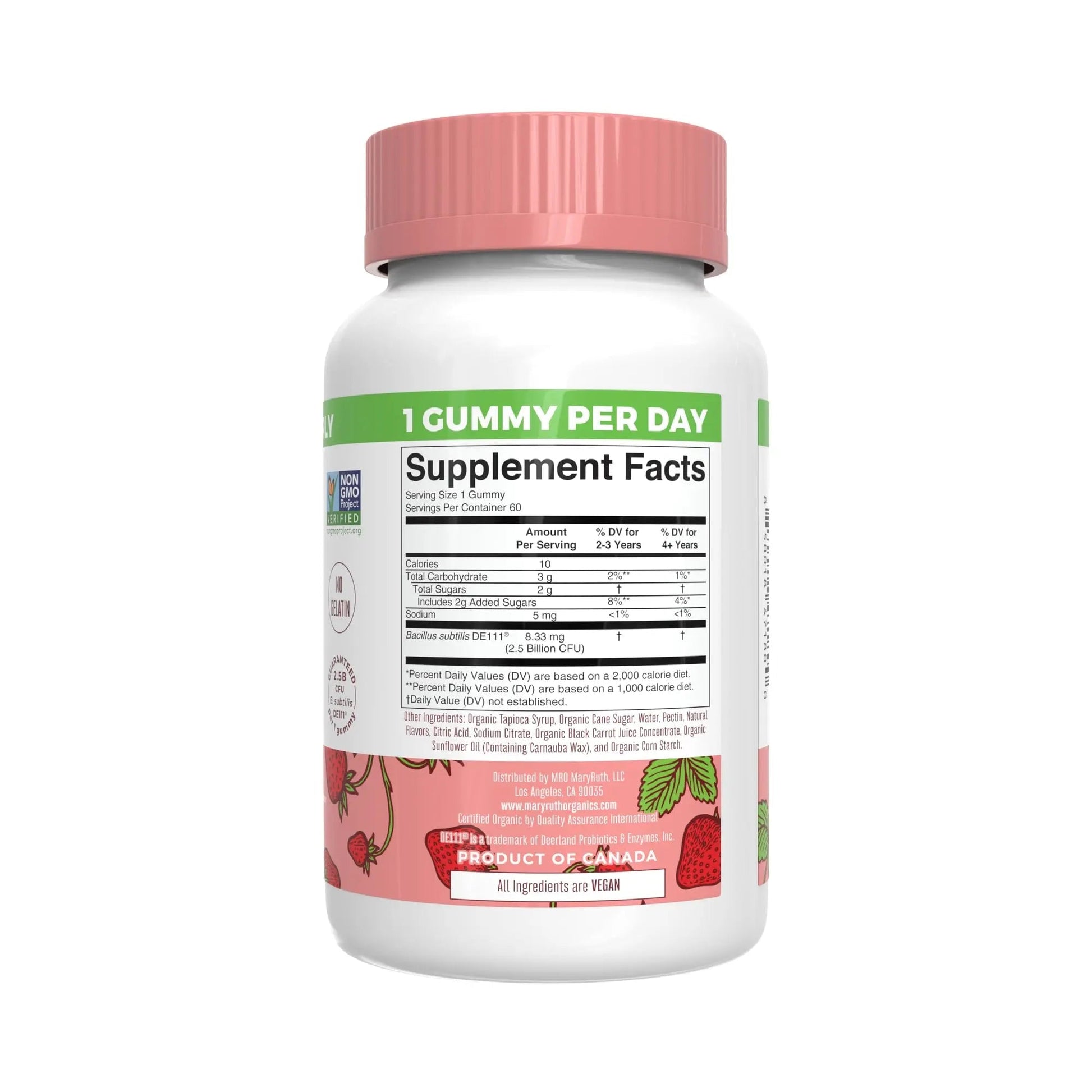 MaryRuth Organics Gummies for Kids–Multivitamin (Mixed Berry & Cherry), & Probiotic (Strawberry) | USDA Organic, No Gelatin! | MARYRUTH'S