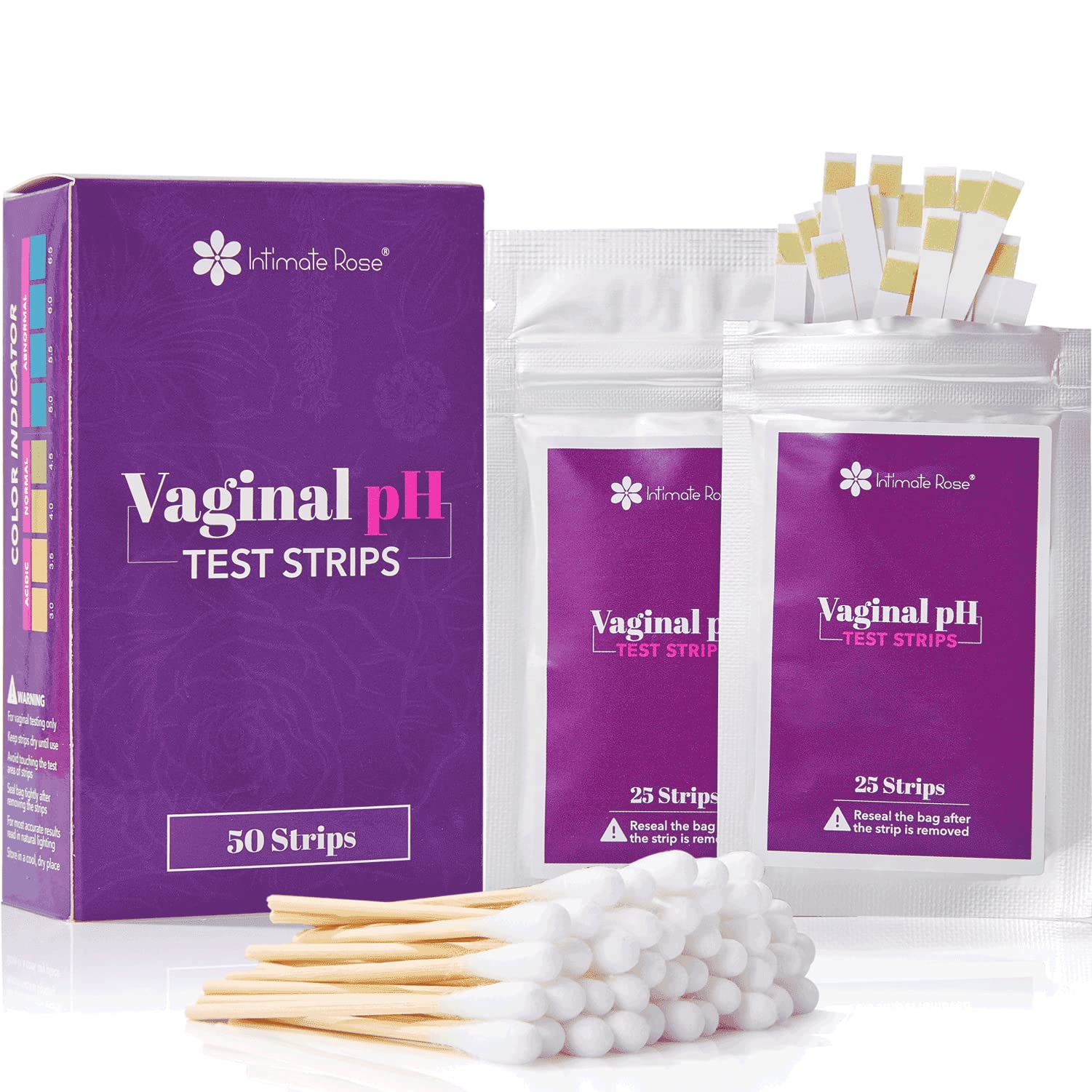 Intimate Rose Boric Acid Suppositories + 15 Count Vaginal Suppository Applicator + pH Test Strips Intimate RoseBuy Supplements Australia