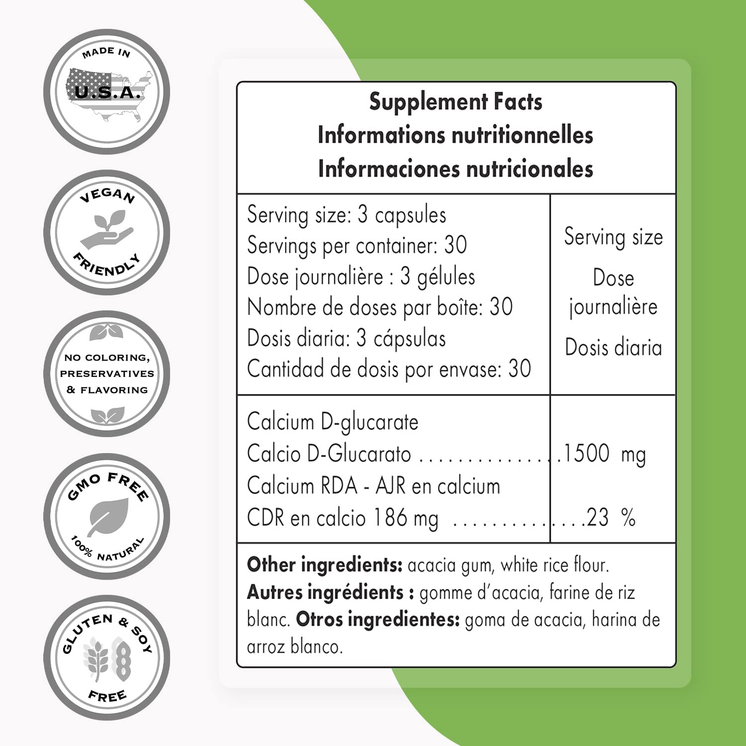 Supersmart - Calcium D-Glucarate 1500 mg Per Day - Antioxidant & Detox Supplement SupersmartBuy Supplements Australia