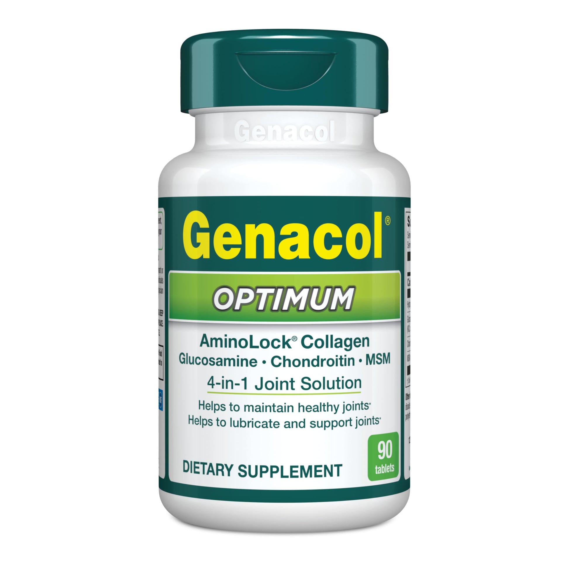 Genacol Optimum – Glucosamine, Chondroitin, MSM and Ultra-Hydrolyzed Collagen Tablets, Maintains Healthy Joints, Protects & Lubricate Cartilage, 90 Tablets (30-Day Supply) GenacolBuy Supplements Australia