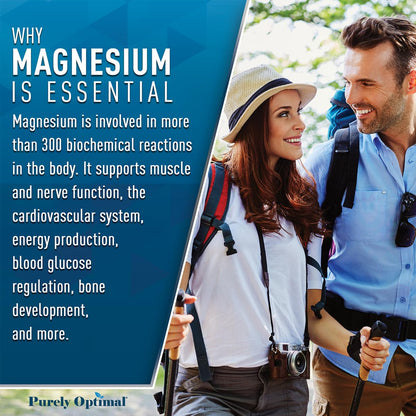 Magnesium Complex Supplement - Magnesium Citrate, Malate, Taurate, Oxide Purely OptimalBuy Supplements Australia
