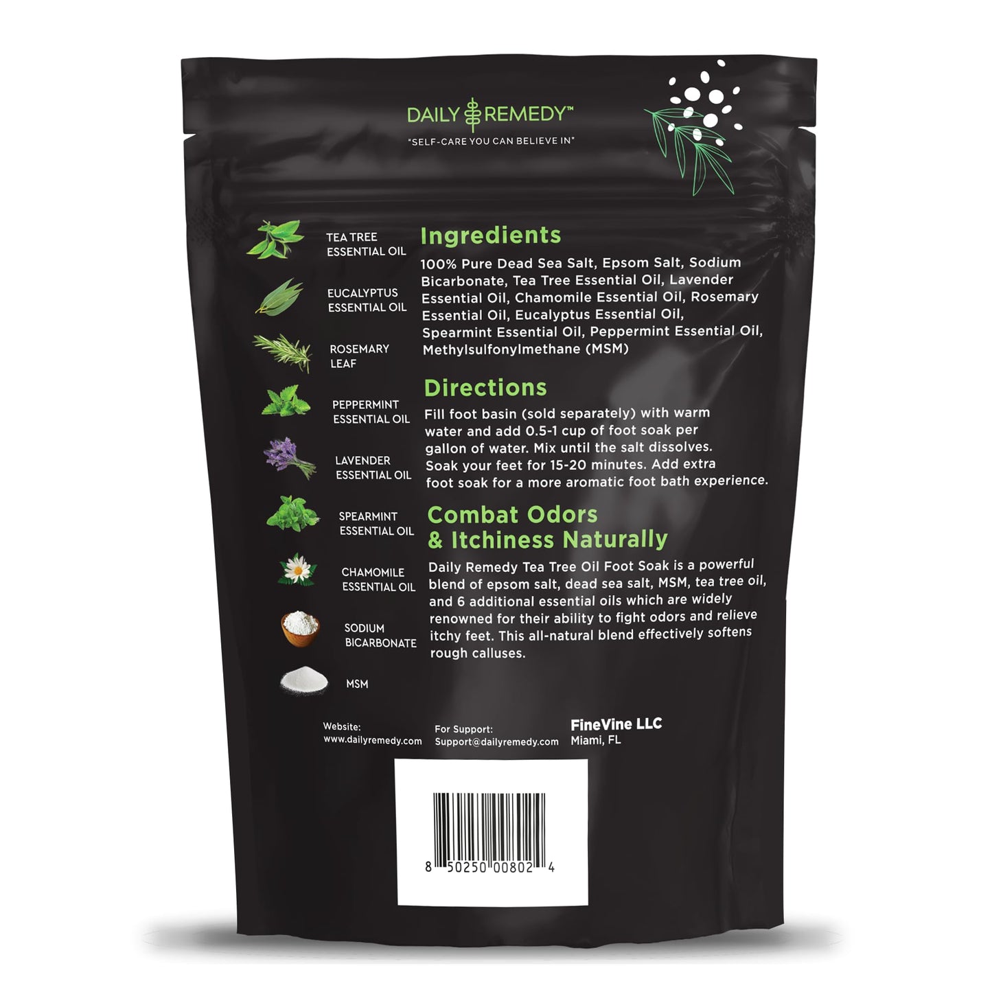 Tea Tree Oil Foot Soak with Epsom Salt - Made in USA - for Toenail Athletes Foot DAILY REMEDYBuy Supplements Australia