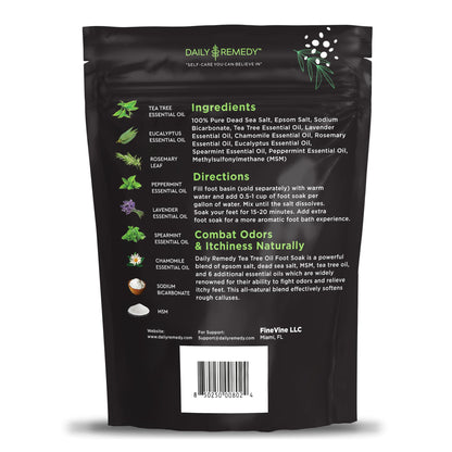 Tea Tree Oil Foot Soak with Epsom Salt - Made in USA - for Toenail Athletes Foot DAILY REMEDYBuy Supplements Australia